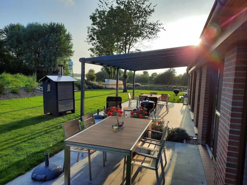 Ferienwohnung Sonnenaufgangsgenuss Harriersand Schwanewede Luaran gambar